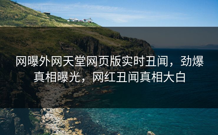 网曝外网天堂网页版实时丑闻，劲爆真相曝光，网红丑闻真相大白